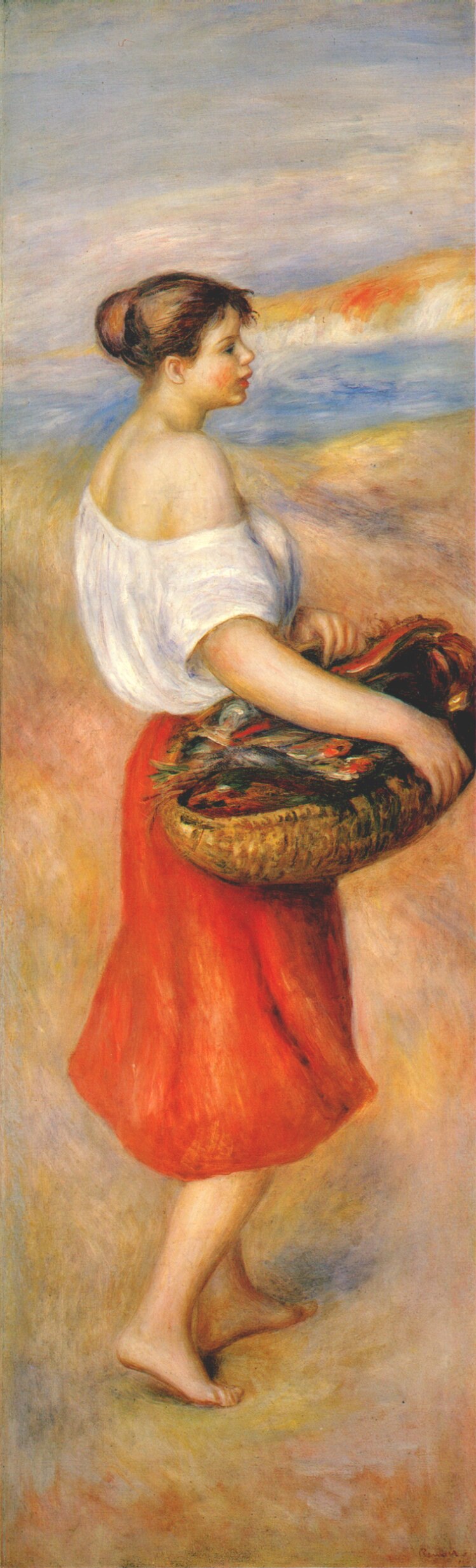 Girl with a basket of fish 1889